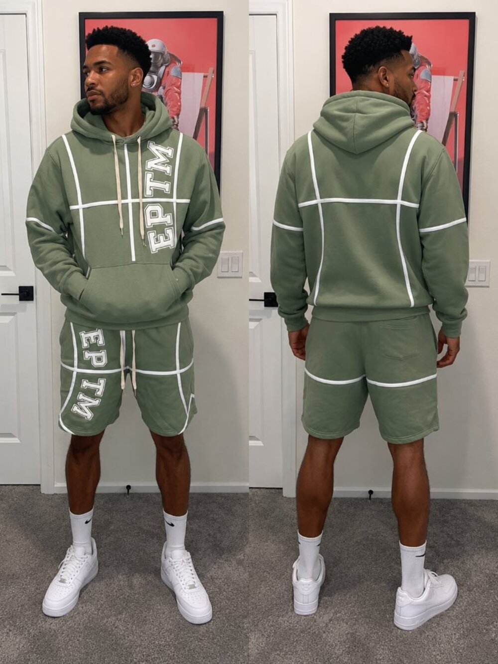 New Men's EPTM Basketball Sweatsuit Tracksuit
